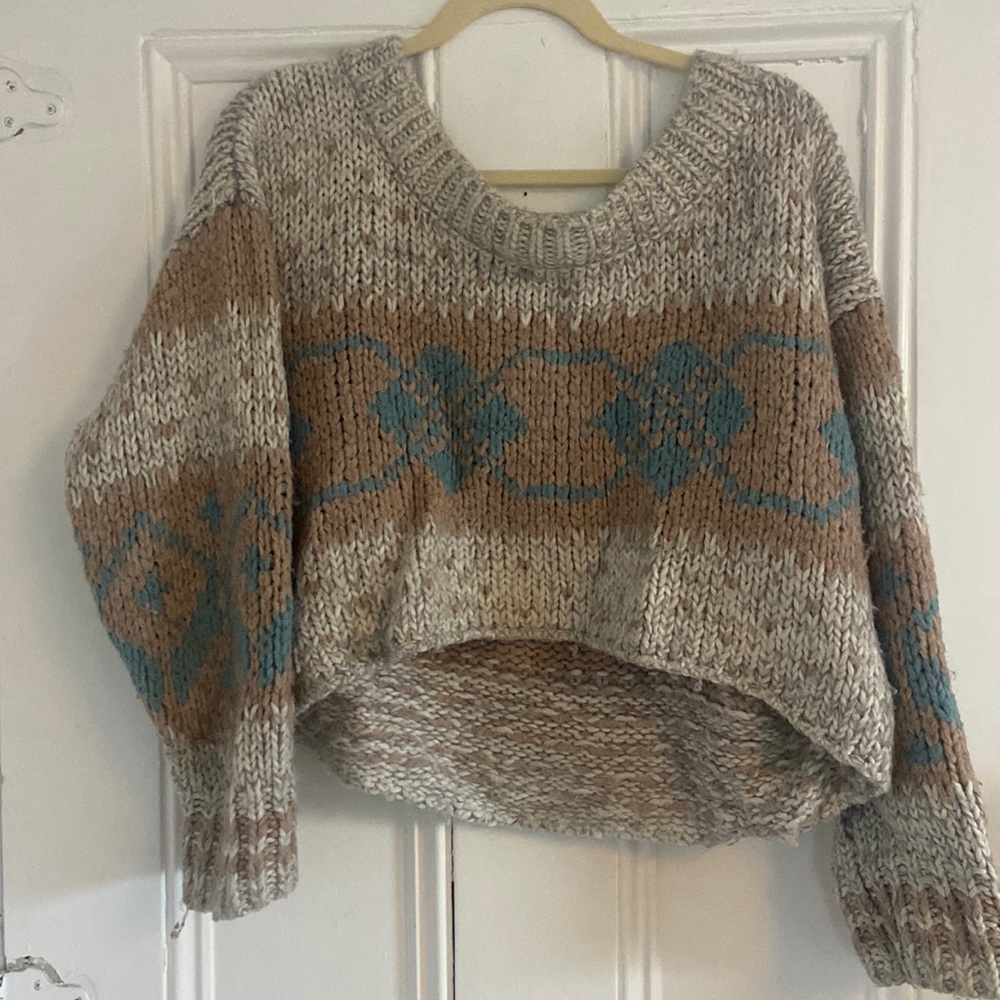 Free people crop sweater